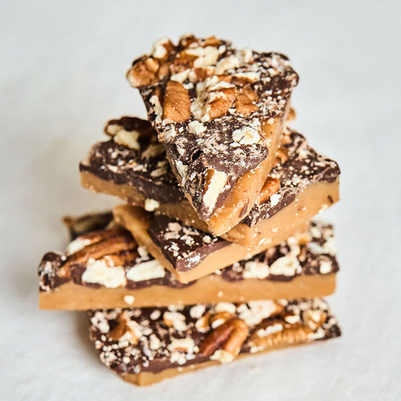 Chocolate Pecan Toffee 8 oz Bag
