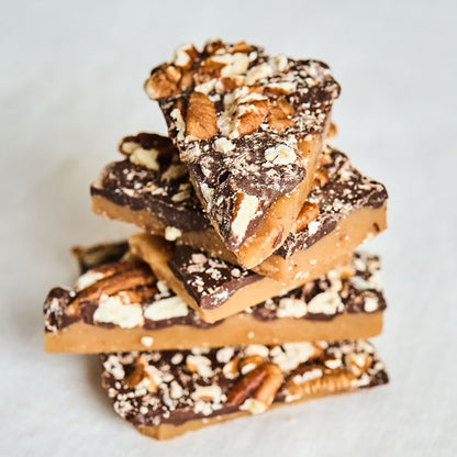 Chocolate Pecan Toffee 8 oz Tin